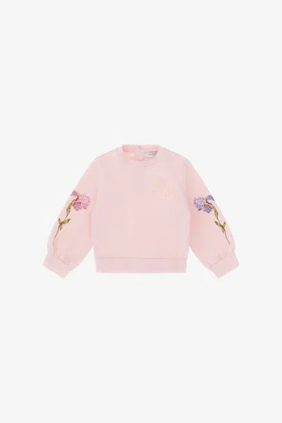 Roberto Cavalli Printed Sweatshirt In Pink