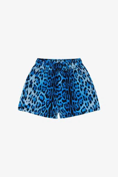 Roberto Cavalli Babies' Printed Swimsuit In Blue