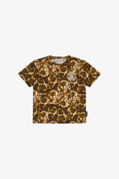 Roberto Cavalli Printed T-shirt In Light Brown