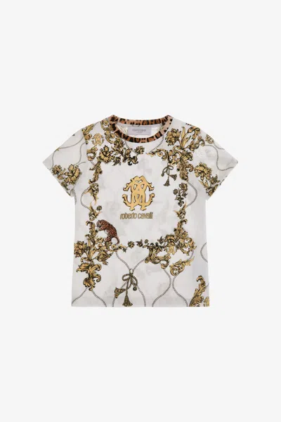 Roberto Cavalli Printed T-shirt In White