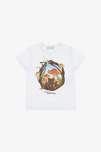 Roberto Cavalli Printed T-shirt In White