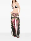 Roberto Cavalli Jeans With Ray Of Pink Print In Pink