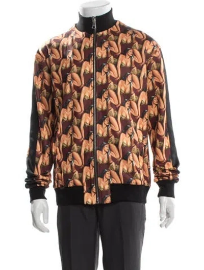Pre-owned Roberto Cavalli Printed Windbreaker In Multi