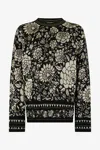 Roberto Cavalli Floral-pattern Wool Sweater