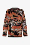 Roberto Cavalli Pullover Mit Butterfly-print In Multi