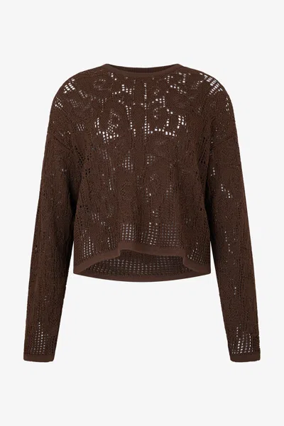 ROBERTO CAVALLI CROCHET EFFECT SWEATER