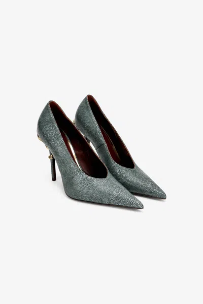 Roberto Cavalli Pumps Serpentine In Leather With Jaguar Print In Jaguar Skin Print