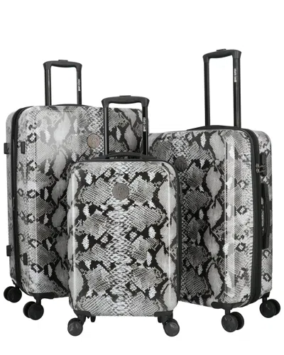 Roberto Cavalli Python Collection 3pc Expandable Luggage Set
