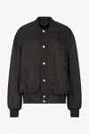 Roberto Cavalli Bomberjacke Mit Python-print In Black