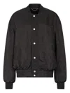 Roberto Cavalli Bomberjacke Mit Python-print In Schwarz