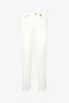 Roberto Cavalli Python-print Jeans In Ivory