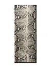 Roberto Cavalli Python-print Silk Scarf In Neutral