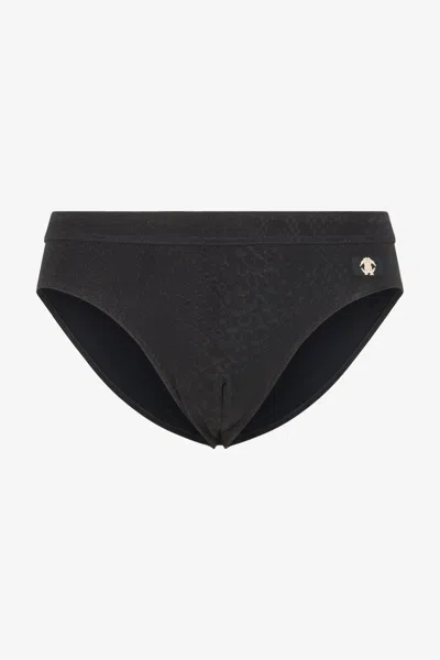 Roberto Cavalli Python-print Swim Briefs In Black