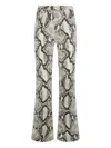 Roberto Cavalli Python-print Trousers In Animal Print