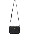 Roberto Cavalli Quilted Logo Shoulder Bag In Black