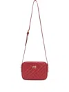Roberto Cavalli Quilted Logo Shoulder Bag In Red