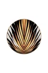 Roberto Cavalli Ray Of Gold 2 Fruit Plates In Gold