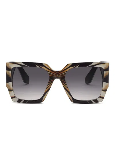 Roberto Cavalli Ray Of Gold Collection Sunglasses In Neutral
