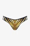 ROBERTO CAVALLI RAY OF GOLD PRINT BIKINI BOTTOM
