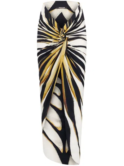 Roberto Cavalli Ray Of Gold-print Pareo