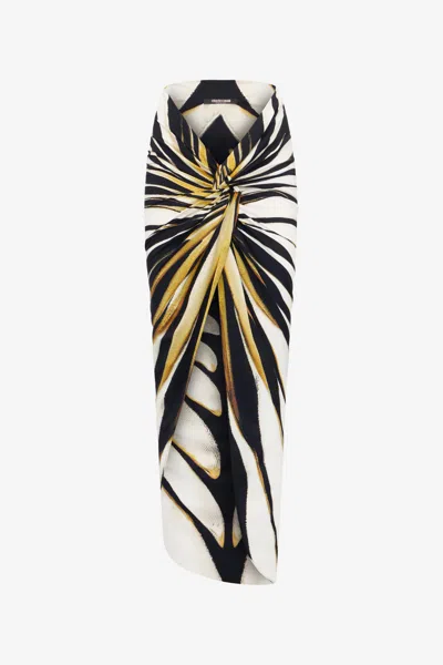 ROBERTO CAVALLI SARONG MIT RAY OF GOLD PRINT