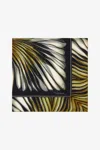 Roberto Cavalli Ray Of Gold Print Scarf In Gold