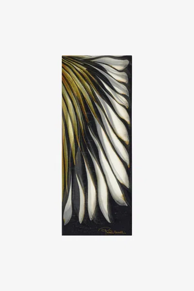 Roberto Cavalli Ray Of Gold Print Scarf