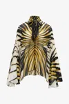 Roberto Cavalli Abstract-print Shirt In Gold