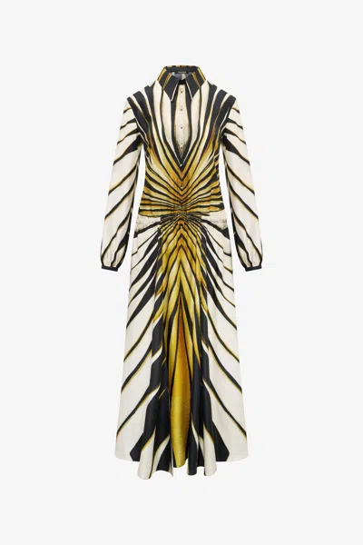ROBERTO CAVALLI RAY OF GOLD DRUCK SEIDEN MIDIKLEID