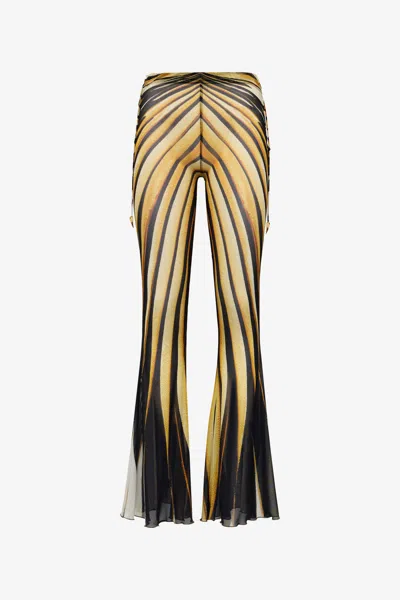 ROBERTO CAVALLI HOSE MIT RAY OF GOLD PRINT