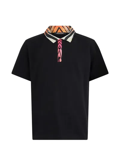 Roberto Cavalli Ray Of Paradise Collar Polo Shirt In Multi