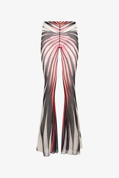 Roberto Cavalli Ray Of Paradise Print Trousers In Black