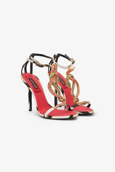 Roberto Cavalli Ray Of Paradise Sandals In Multi