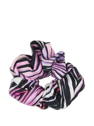 Roberto Cavalli Ray Of Paradise Scrunchie In Animal Print