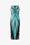 Roberto Cavalli Ray Of Sea Print Bodycon Dress