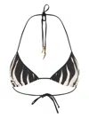 Roberto Cavalli Ray Of Sea-print Bikini Top In Multi
