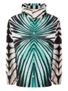 Roberto Cavalli Ray Of Sea-print Jacket In Multi