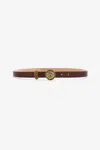 Roberto Cavalli Rc Logo Belt In Brown