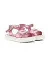 Roberto Cavalli Rc Logo-buckle Sandals In Pink