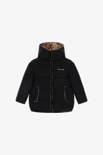 Roberto Cavalli Rc Logo Jacket In Black