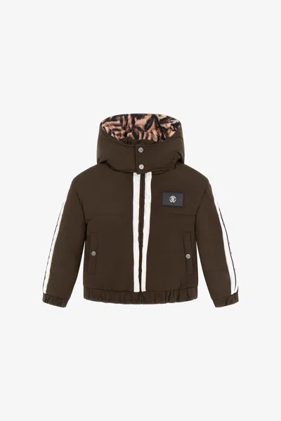 Roberto Cavalli Rc Logo Jacket In Military Green