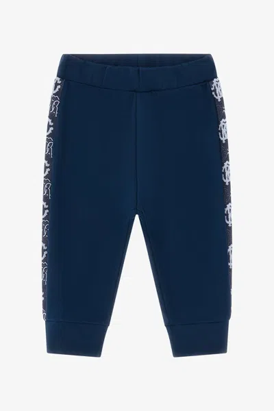 Roberto Cavalli Rc Logo Pants In Blue