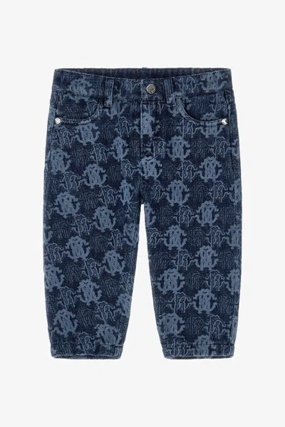 Roberto Cavalli Rc Logo Pants In Blue