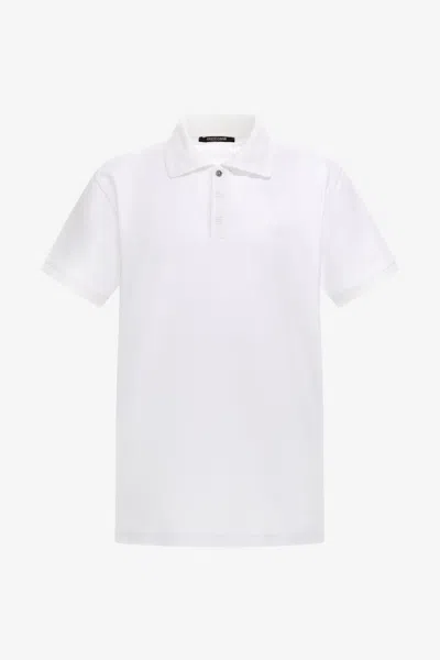 Roberto Cavalli Rc Logo Polo In White