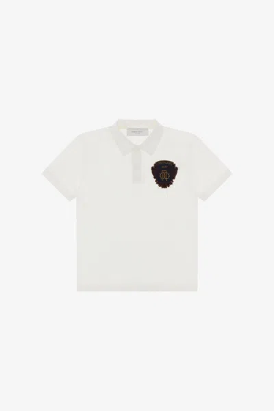 Roberto Cavalli Rc Logo Polo In White