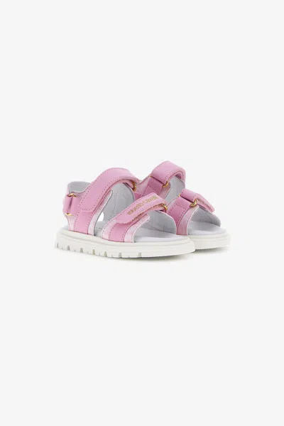 Roberto Cavalli Rc Logo Sandals In White/jaguar Pink/go