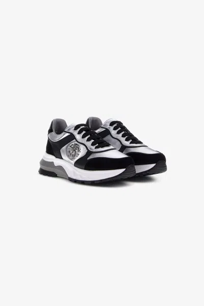 Roberto Cavalli Rc Logo Sneakers In Black