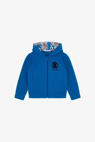Roberto Cavalli Rc Logo Sweatshirt In Blue