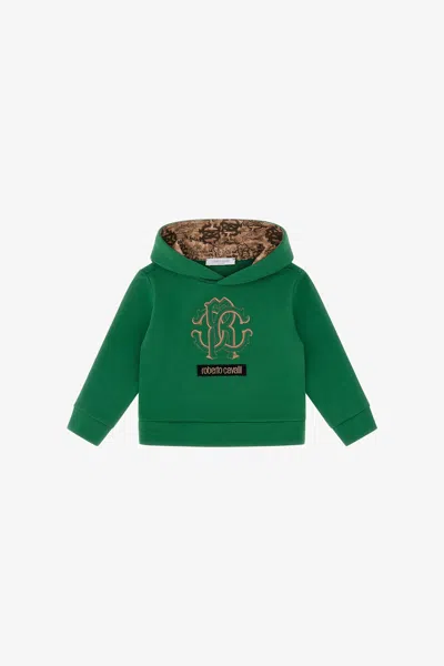 Roberto Cavalli Rc Logo Sweatshirt In Green