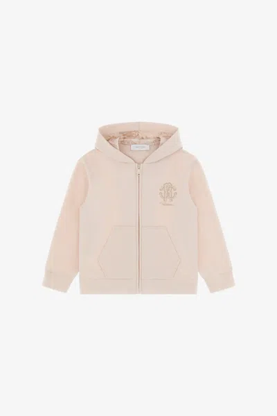 Roberto Cavalli Rc Logo Sweatshirt In Light Brown